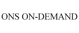 ONS ON-DEMAND