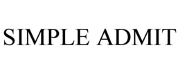 SIMPLE ADMIT
