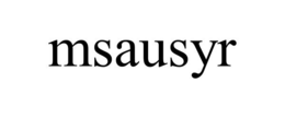 MSAUSYR