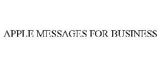 APPLE MESSAGES FOR BUSINESS