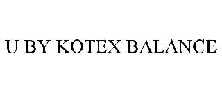 U BY KOTEX BALANCE