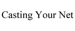 CASTING YOUR NET