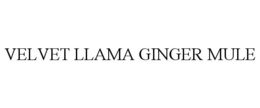 VELVET LLAMA GINGER MULE