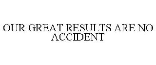 OUR GREAT RESULTS ARE NO ACCIDENT