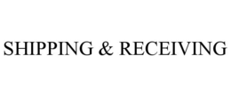 SHIPPING & RECEIVING