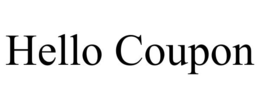 HELLO COUPON