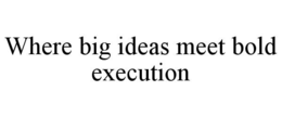 WHERE BIG IDEAS MEET BOLD EXECUTION